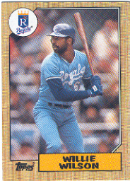 1987 Topps Baseball Cards      783     Willie Wilson